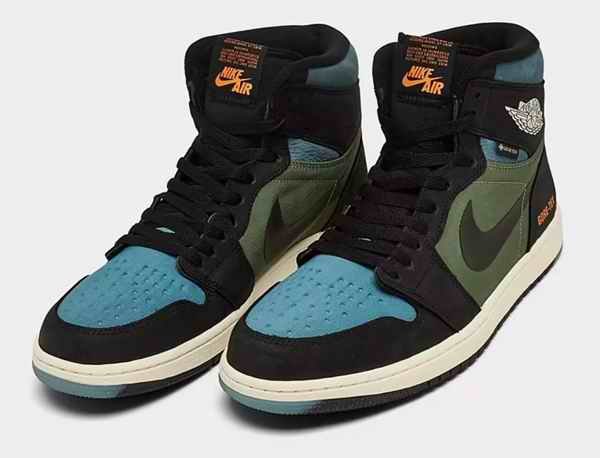 Men's Running Weapon Air Jordan 1 Black/Olive Shoes 0646