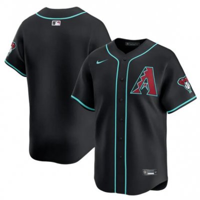 Men's Arizona Diamondbacks Blank Black Cool Base Stitched Baseball Jersey