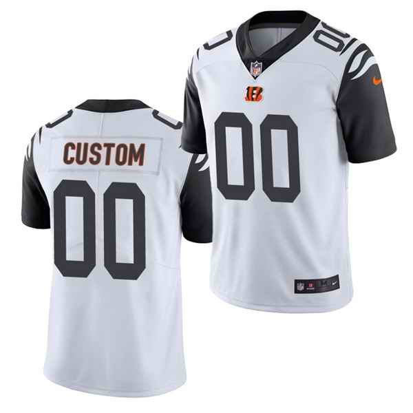 Men's Cincinnati Bengals Customized White Vapor Untouchable Limited Stitched Jersey