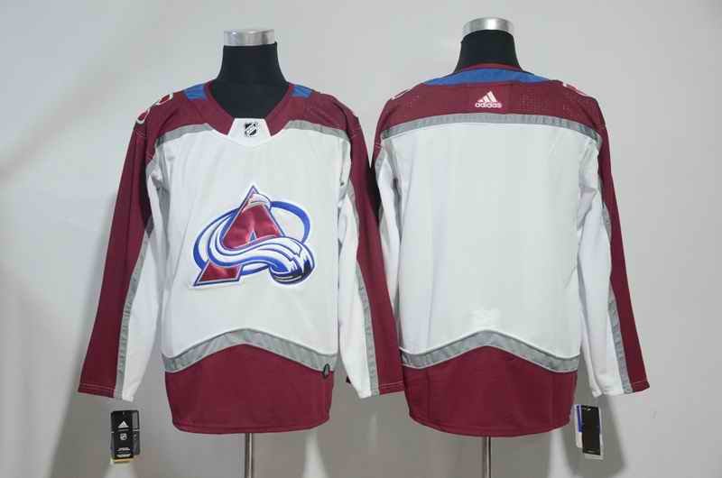 Men's Colorado Avalanche White Stitched NHL Jersey