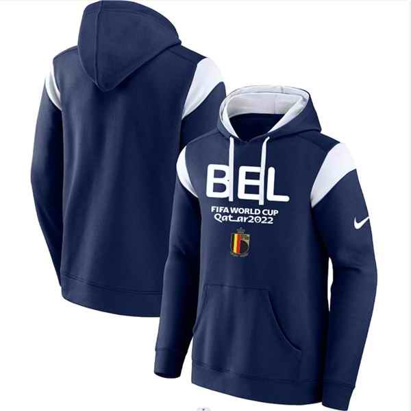 Men's Belgium Navy 2022 FIFA World Cup Soccer Hoodie