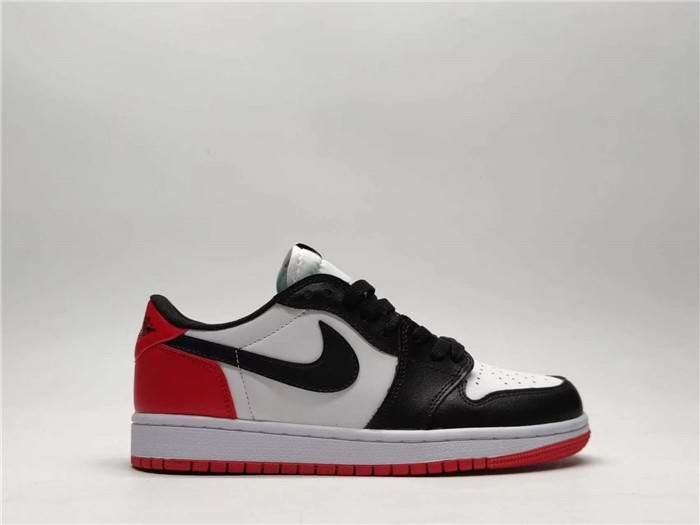 Men's Running Weapon Air Jordan 1 White/Red/Black Shoes 0420