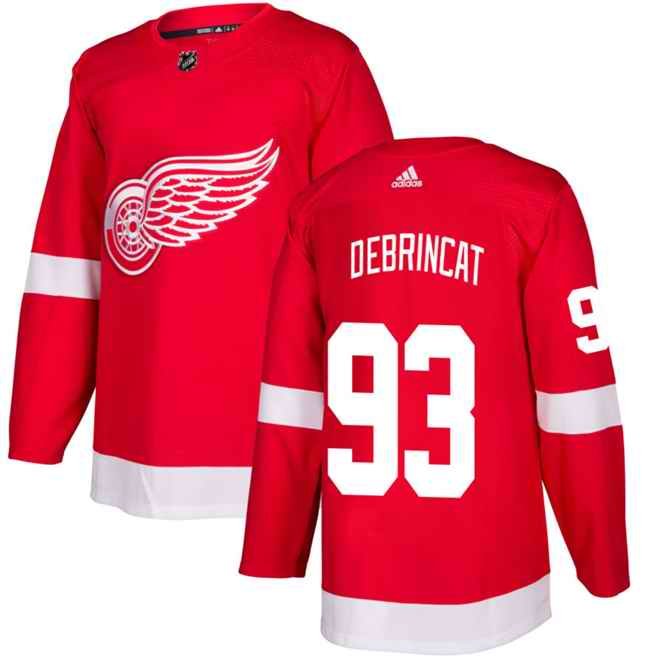 Men's Detroit Red Wings #93 Alex DeBrincat Red Stitched Jersey