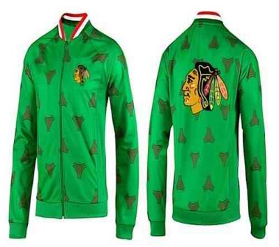 NHL Chicago Blackhawks Zip Jackets Green-2