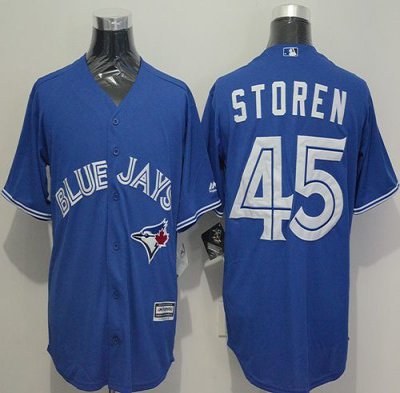 Blue Jays #45 Drew Storen Blue New Cool Base Stitched MLB Jersey