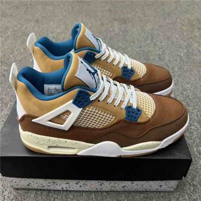 Men's Running weapon Air Jordan 4 Tan/Brrown Shoes 0162