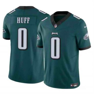 Men's Philadelphia Eagles #0 Bryce Huff Green 2024 F.U.S.E Vapor Untouchable Limited Stitched Football Jersey