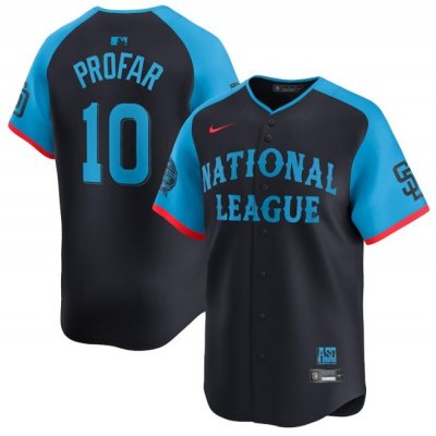 Youth National League #10 Jurickson Profar Navy 2024 All-Star Limited Stitched Baseball Jersey