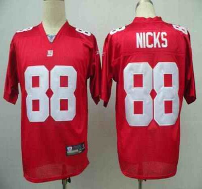 Giants #88 Hakeem Nicks Red Stitched Youth NFL Jersey