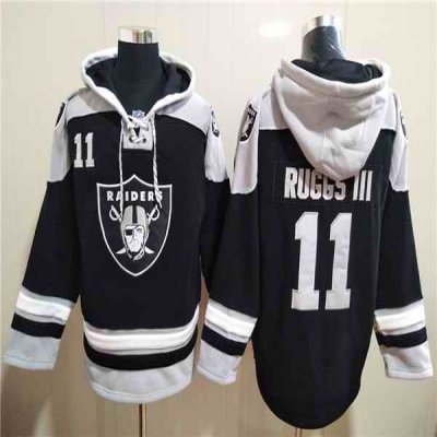 Men's Las Vegas Raiders #11 Henry Ruggs III Black Ageless Must-Have Lace-Up Pullover Hoodie