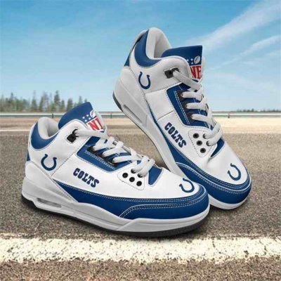 Men's Indianapolis Colts Air Jordan 3 Sneakers/Shoes 002