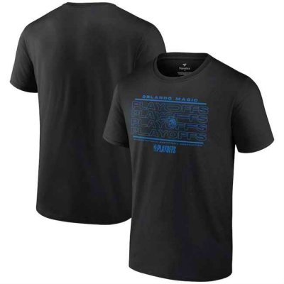 Men's Orlando Magic Black 2024 Playoffs Fast Break Opportunity T-Shirt