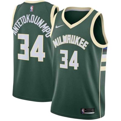 Toddlers Milwaukee Bucks #34 Giannis Antetokounmpo Green Stitched NBA Jersey