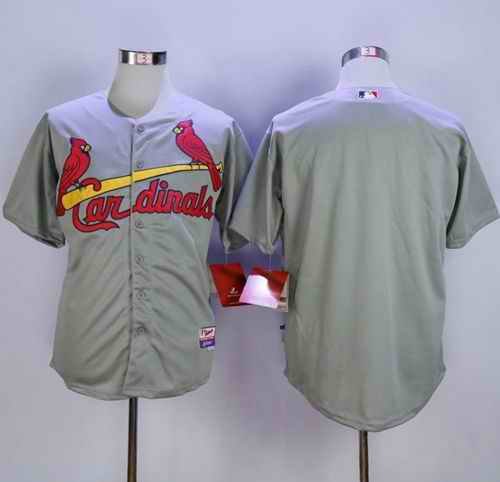 Cardinals Blank Grey Cool Base Stitched MLB Jersey