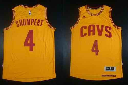 Revolution 30 Cavaliers #4 Iman Shumpert Gold Stitched NBA Jersey