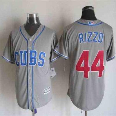 Cubs #44 Anthony Rizzo Grey Alternate Road New Cool Base Stitched MLB Jersey