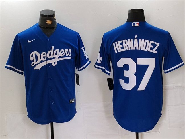 Men's Los Angeles Dodgers #37 Teoscar Hern