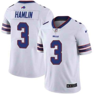 Youth Buffalo Bills #3 Damar Hamlin White Vapor Untouchable Limited Stitched Jersey