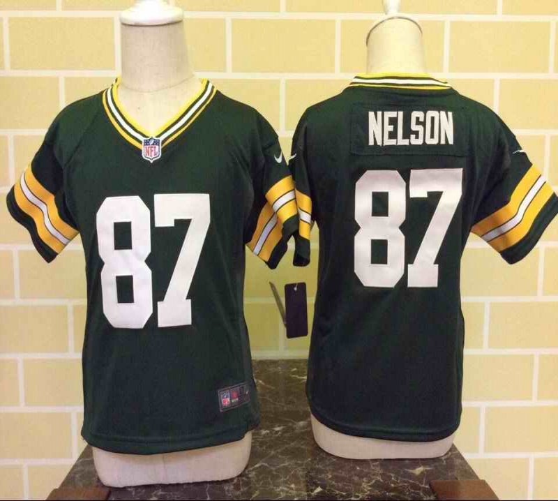 Toddler Nike Green Bay Packers #87 Jordy Nelson Green Stitched NFL Jersey