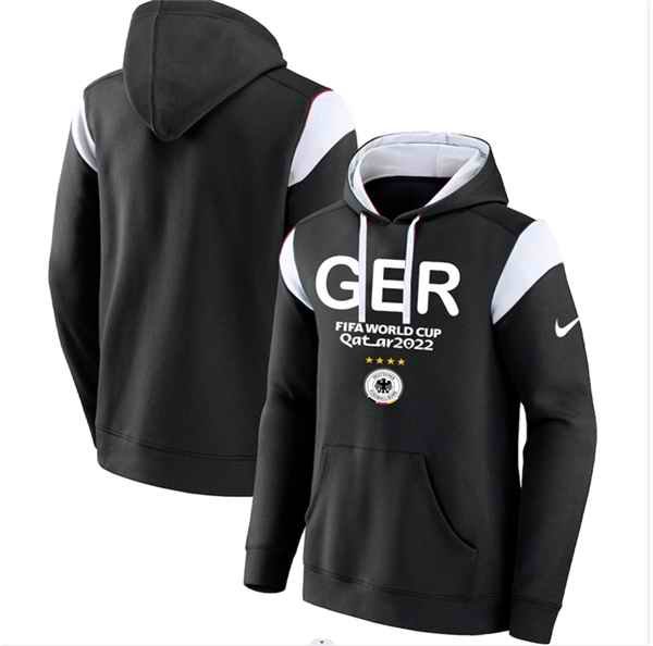 Men's Germany Black 2022 FIFA World Cup Soccer Hoodie