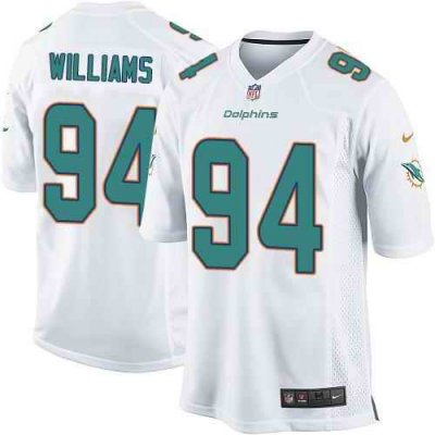 Nike Dolphins #94 Mario Williams White Youth Stitched NFL Elite Jersey