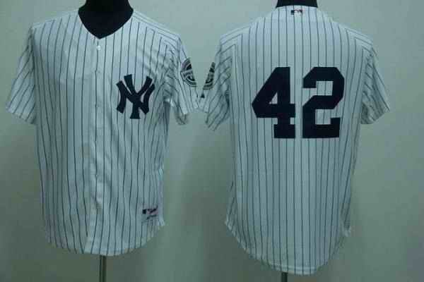 Yankees #42 Mariano Rivera Stitched White MLB Jersey