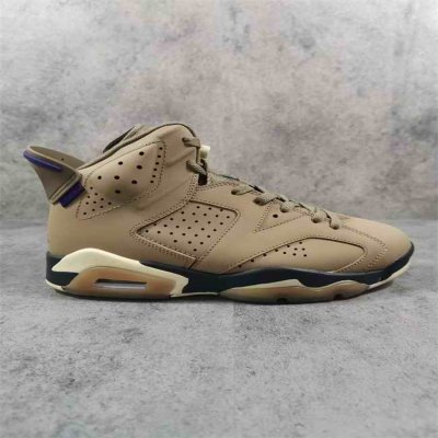 Men's Running Weapon Air Jordan 6 Brown Shoes 075