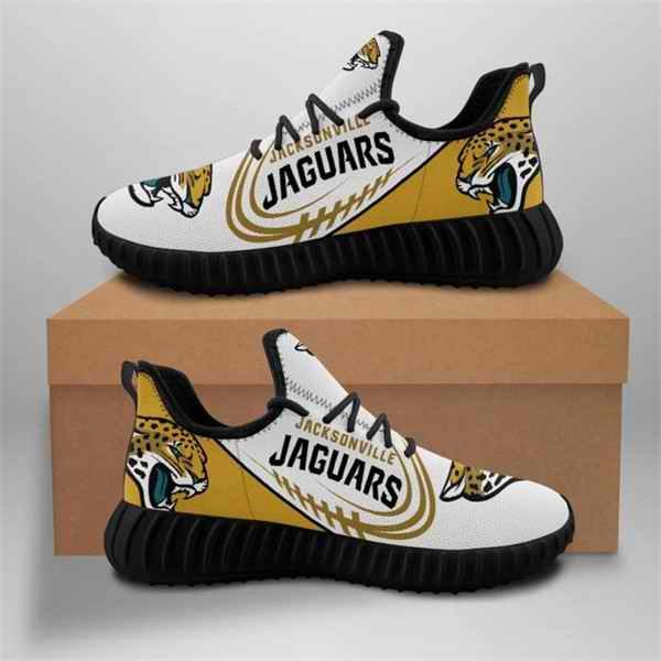 Men's Jacksonville Jaguars Mesh Knit Sneakers/Shoes 006