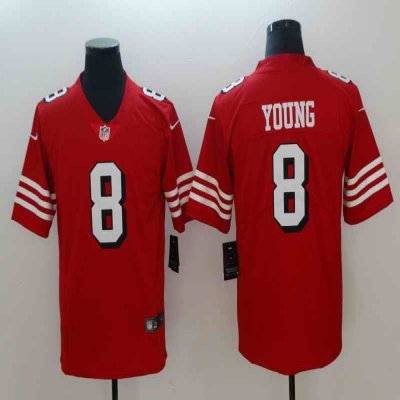 Men's NFL San Francisco 49ers #8 Steve Young Red 2018 Vapor Untouchable Limited Stitched NFL Jersey