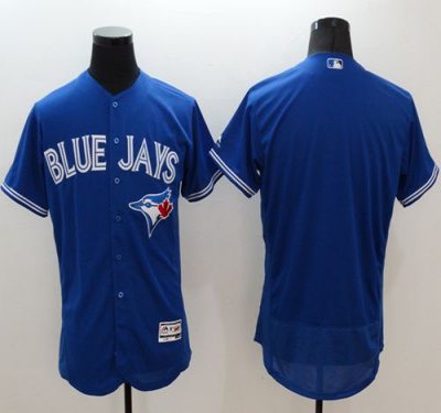 Blue Jays Blank Blue Flexbase Authentic Collection Stitched MLB Jersey