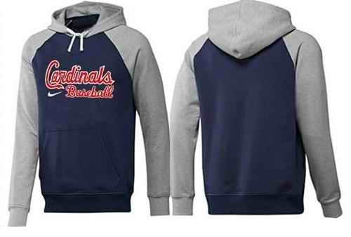 St.Louis Cardinals Pullover Hoodie Blue & Grey