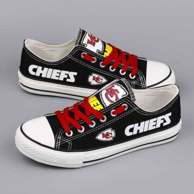 Women's NFL Kansas City Chiefs Repeat Print Low Top Sneakers 002