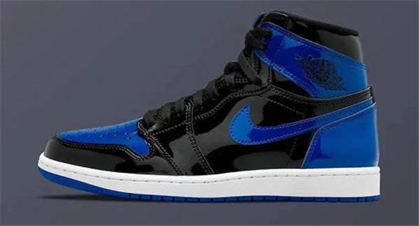 Women's Running Weapon Air Jordan 1 Black/Blue Shoes 0185