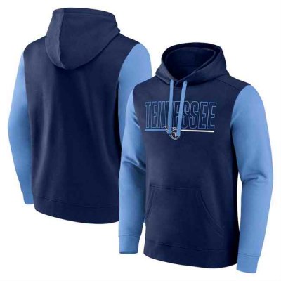 Men's Tennessee Titans Navy/Blue Outline Pullover Hoodie