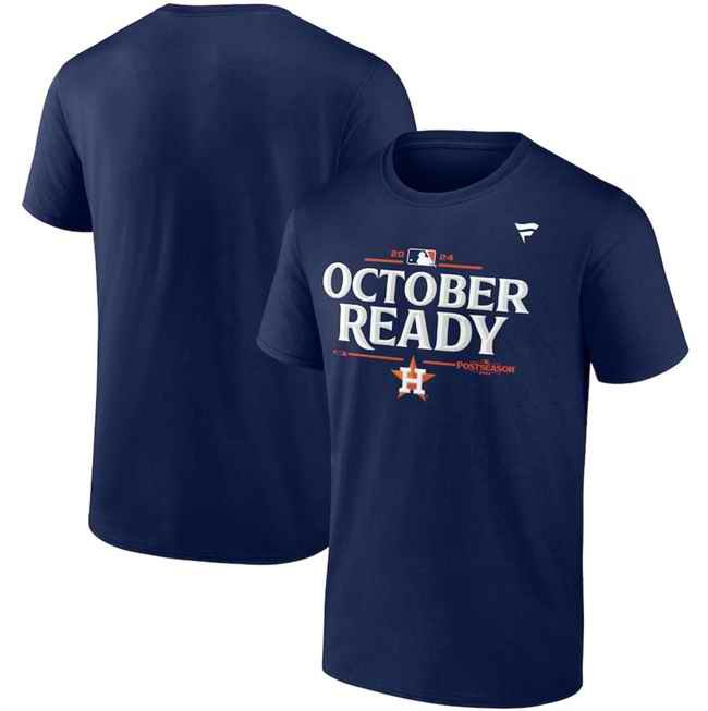 Men's Houston Astros Navy 2024 Postseason Locker Room T-Shirt