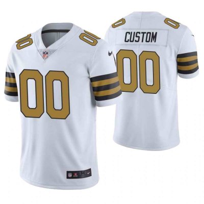 Youth New Orleans Saints ACTIVE PLAYER Custom White Color Rush Limited Stitched NFL Jersey