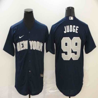 Men's New York Yankees #99 Aaron Judge Navy Cool Base Stitched MLB Jersey