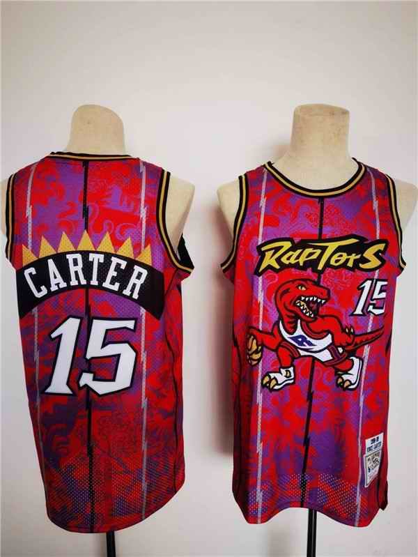 Men's Toronto Raptors #15 Vince Carter Lunar New Year Tiger CNY 4.0 Throwback Stitched Jersey