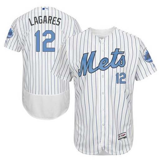 Men's New York Mets White Customized Stitched MLB Jersey