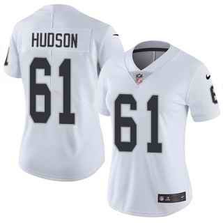 Women's Oakland Raiders #61 Rodney Hudson White Vapor Untouchable Limited Stitched NFL Jersey(Run Small)