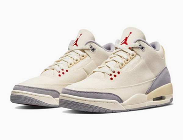 Men's Running weapon Air Jordan 3 Cream Shoes 059