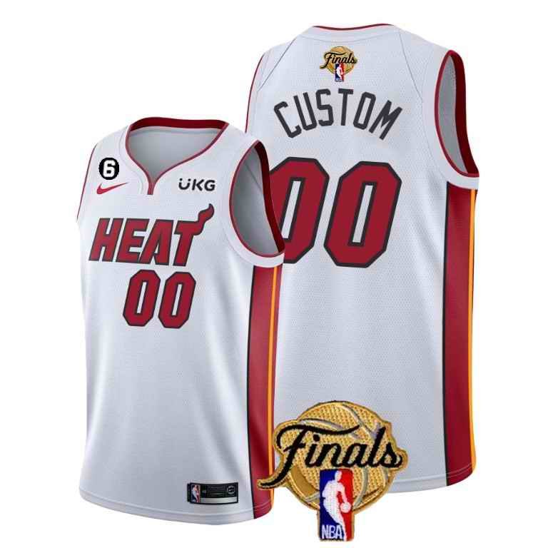 Men's Miami Heat Active Player 2020 White Finals Bound Association Edition Stitched Jersey