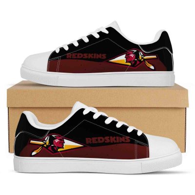 Women's Washington Football Team Low Top Leather Sneakers 003