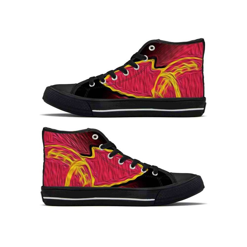 Women's Kansas City Chiefs High Top Canvas Sneakers 002