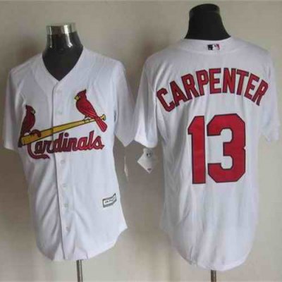 Cardinals #13 Matt Carpenter White New Cool Base Stitched MLB Jersey