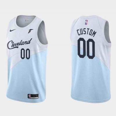 Men's Cleveland Cavaliers Active Player Custom White Earned Edition Stitched Basketball Jersey