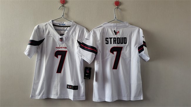 Women's Houston Texans #7 C.J. Stroud White Vapor Untouchable Limited Stitched Jersey (Run Small)