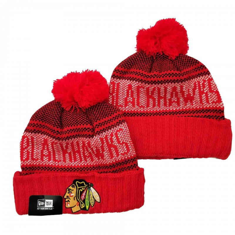 Chicago Blackhawks Knit Hats 003