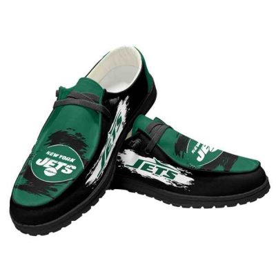 Women's New York Jets Loafers Lace Up Shoes 002 (Pls check description for details)