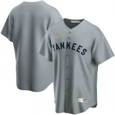 Men's New York Yankees New Grey Cool Base Stitched Jersey